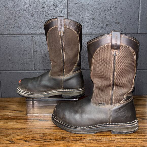 Irish Setter Work Boots Men’s 10 D Steel Toe Pull-On Leather ASTM F2413 EH